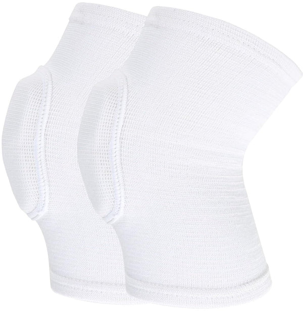 Elbow Pads - 1 Pair Arm Support Fitness Arm Knee Pads - Breathable Anti-Impact Sponge Elbow Pads - Suitable for Basketball, Football, Tandem Elbow Pads, Volleyball, White Unique
