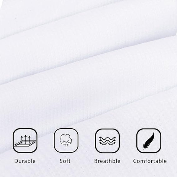 Socks - Sports Socks - Anti-Slip Thickened - Football Socks - Training Socks - Breathable and Sweat-Wicking Socks - White - Sizes 37-44 Unique