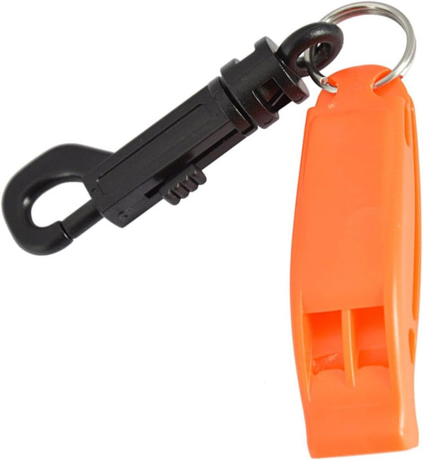 Emergency Whistle (10-Piece Whistle) - Sturdy and Durable Whistles, Suitable for Referees, Coaches, Emergencies, Lifeguards, Basketball, Football, Diving, Hiking, Adventure Sports, etc - Orange Unique