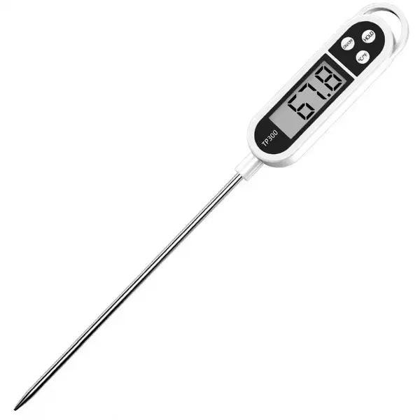 Digital Meat Thermometer with Stainless Steel Probe, Fast Instant Read Display for Cooking, BBQ, Grilling, Frying and Candy Making Awezingly