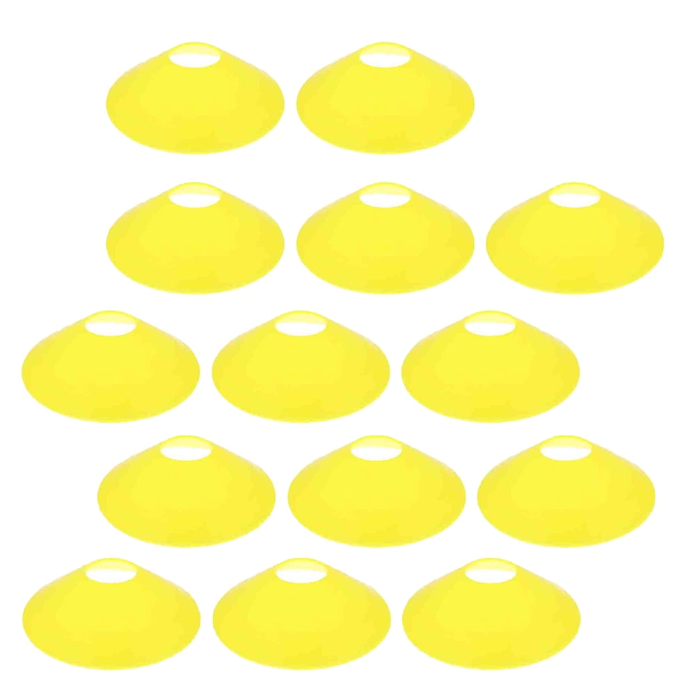 Worgeous 14 Pcs Disc Agile Soccer Cones Training Equipment Child Yellow Unique