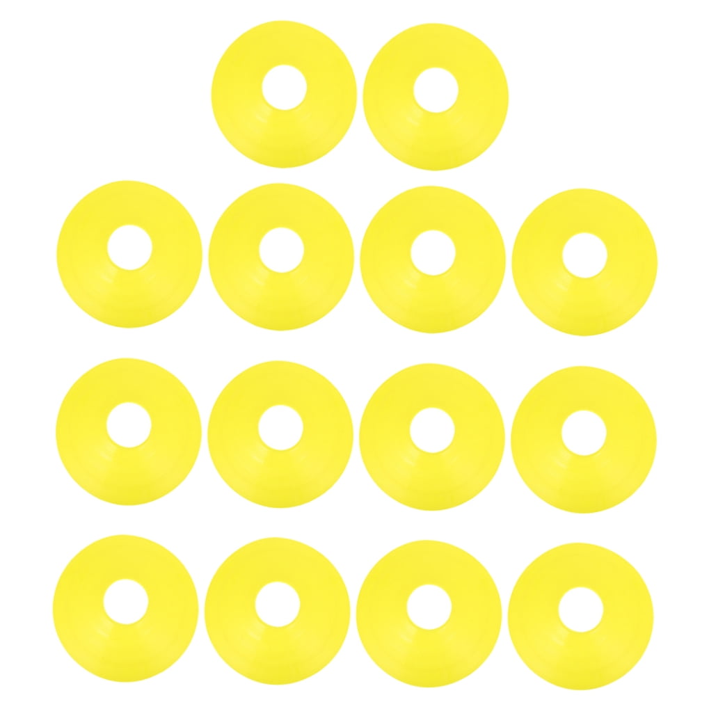 Worgeous 14 Pcs Disc Agile Soccer Cones Training Equipment Child Yellow Unique