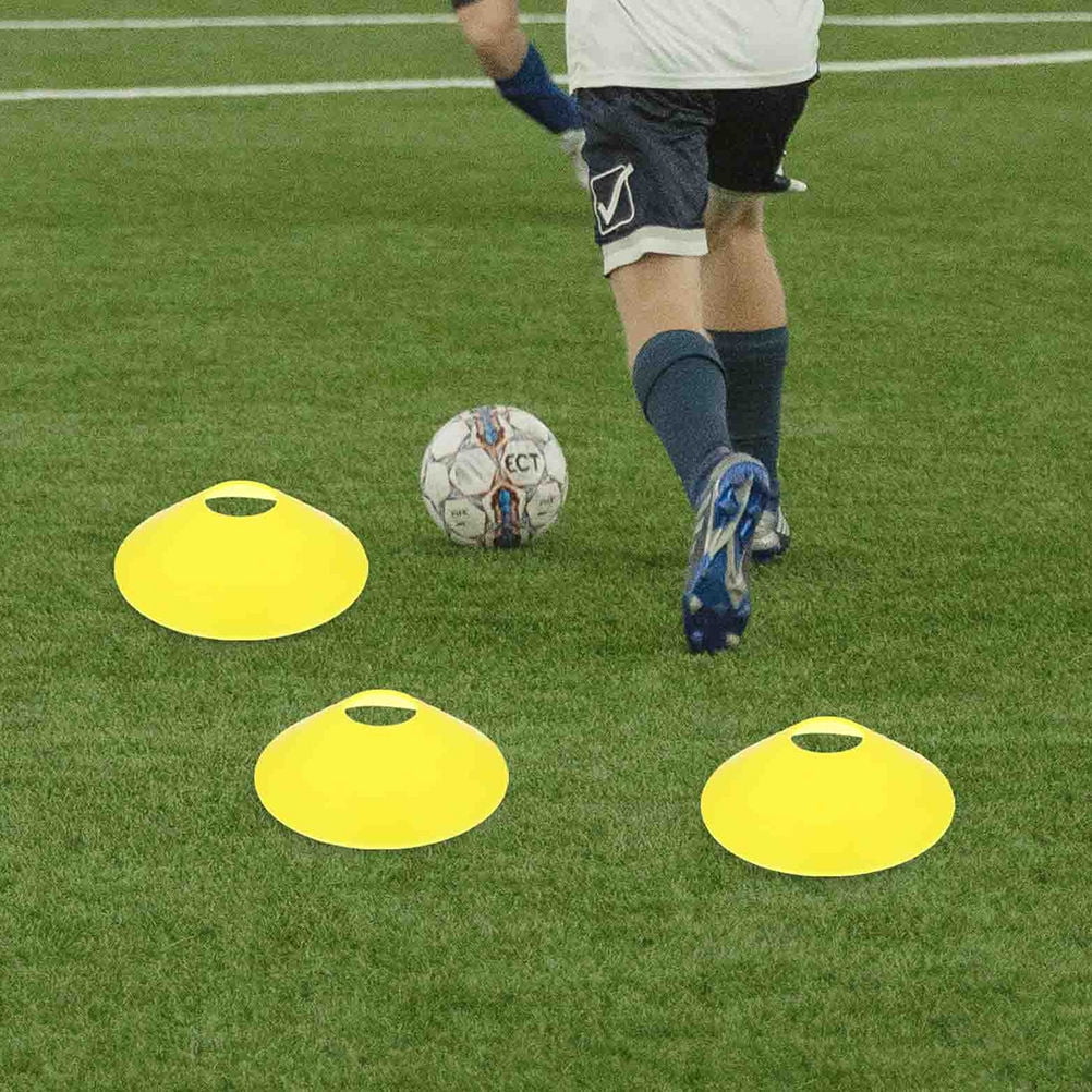 Worgeous 14 Pcs Disc Agile Soccer Cones Training Equipment Child Yellow Unique