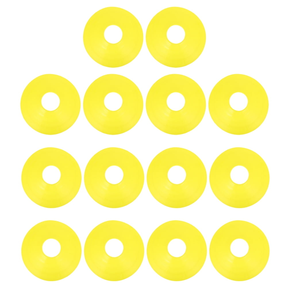 Worgeous 14 Pcs Disc Agile Soccer Cones Training Equipment Child Yellow Unique