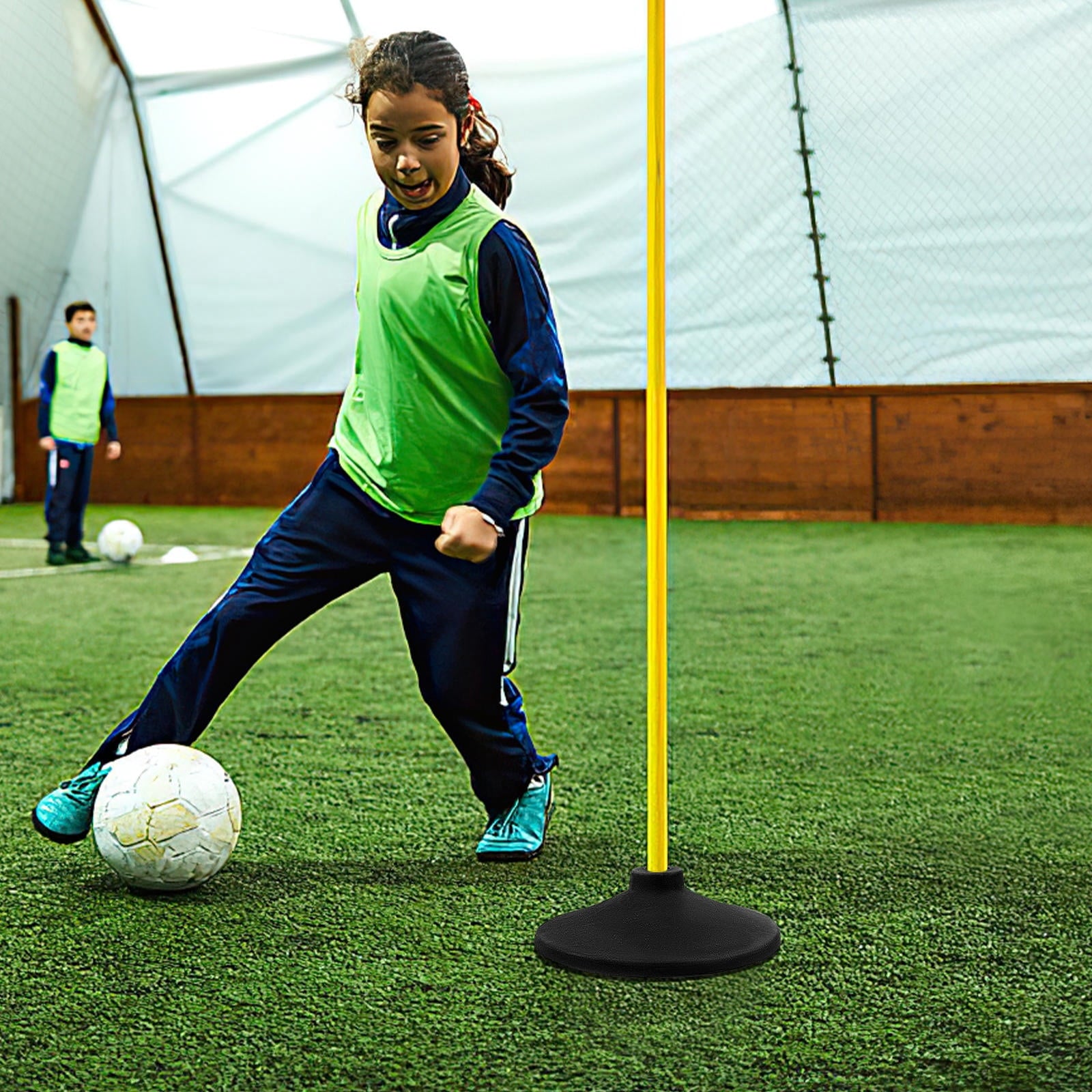 SWETRACE 1Set Soccer for Sports Practice Safety and Stability Black Color 8.5x8.5x2.2in Unique