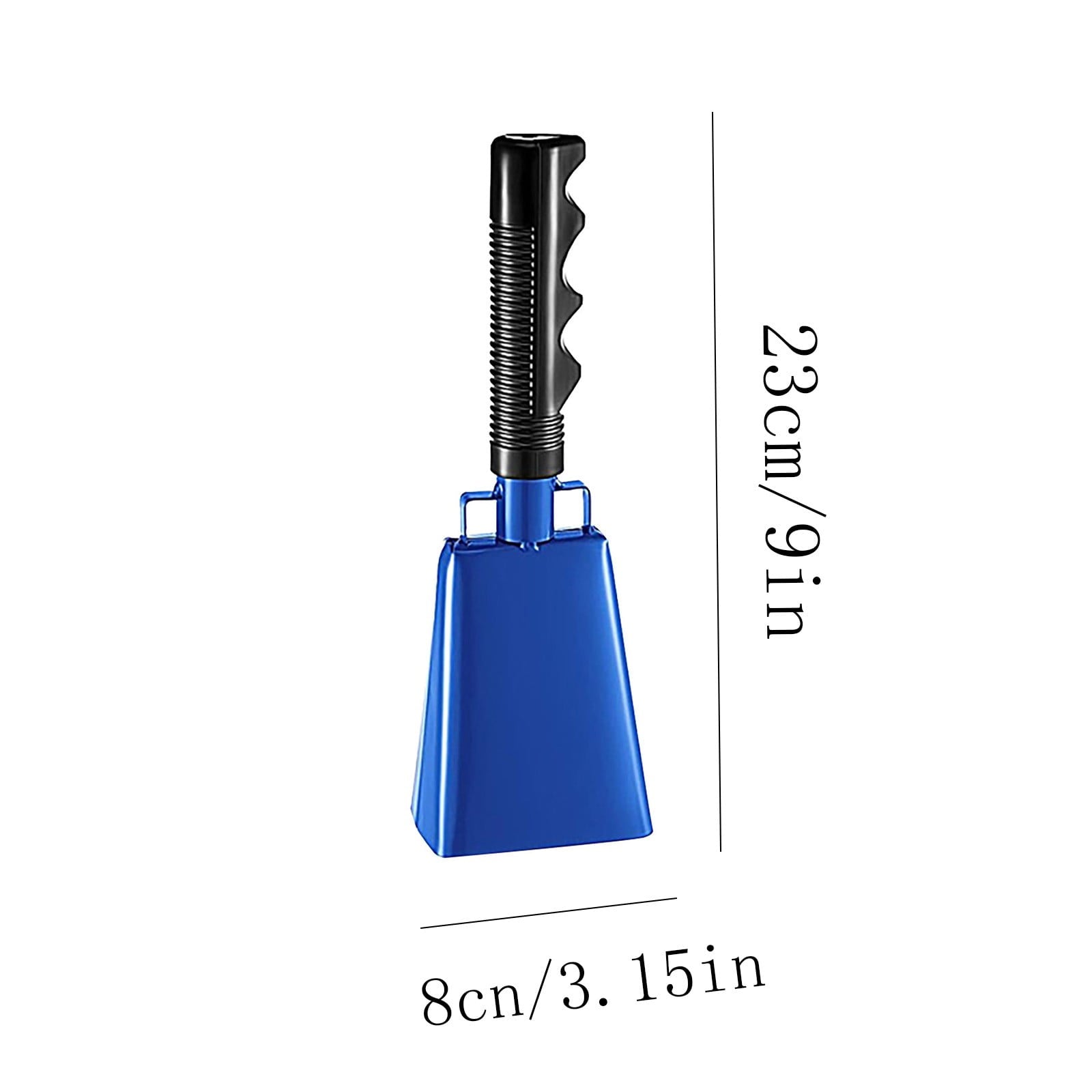 2025 120dB Loud Brass Cowbell with Non-Slip Handle and Adjustable Strap,Perfect for Sporting Events like Baseball and Football Games,Also Ideal for Graduations,Parades,and Cheerleading Activities Blue
