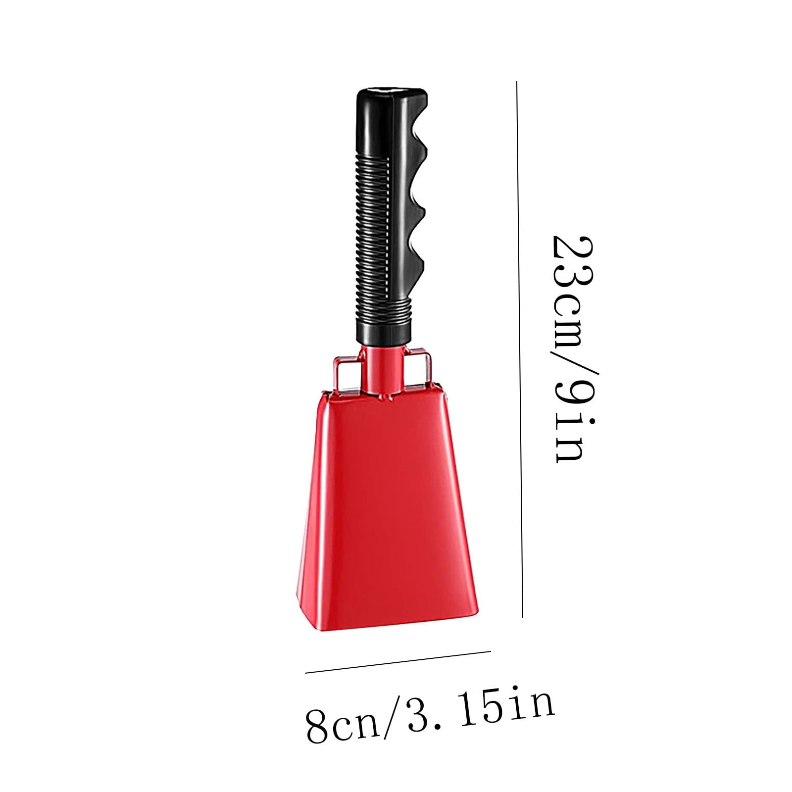 2025 120dB Loud Brass Cowbell with Non-Slip Handle and Adjustable Strap,Perfect for Sporting Events like Baseball and Football Games,Also Ideal for Graduations,Parades,and Cheerleading Activities Red Unique