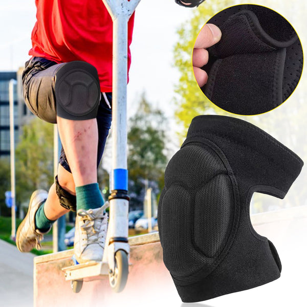 Darzheoy Adult Knee Pads for Gardening, Anti-Slip Collision Avoidance Kneepads with Thick EVA Foam, for House Cleaning, Construction Work, Volleyball, Football Knee Sleeve M Black