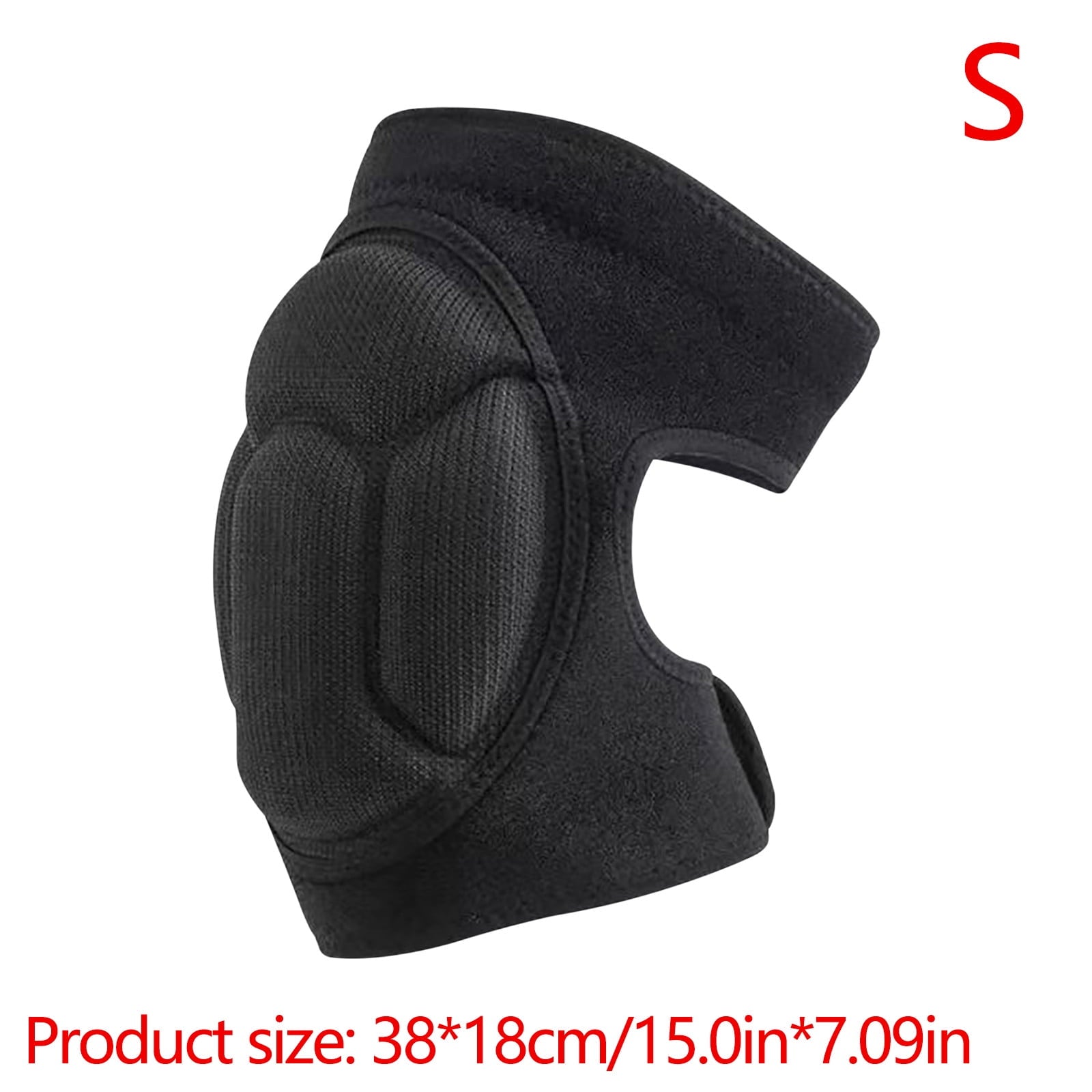 Darzheoy Adult Knee Pads for Gardening, Anti-Slip Collision Avoidance Kneepads with Thick EVA Foam, for House Cleaning, Construction Work, Volleyball, Football Knee Sleeve L Black Unique