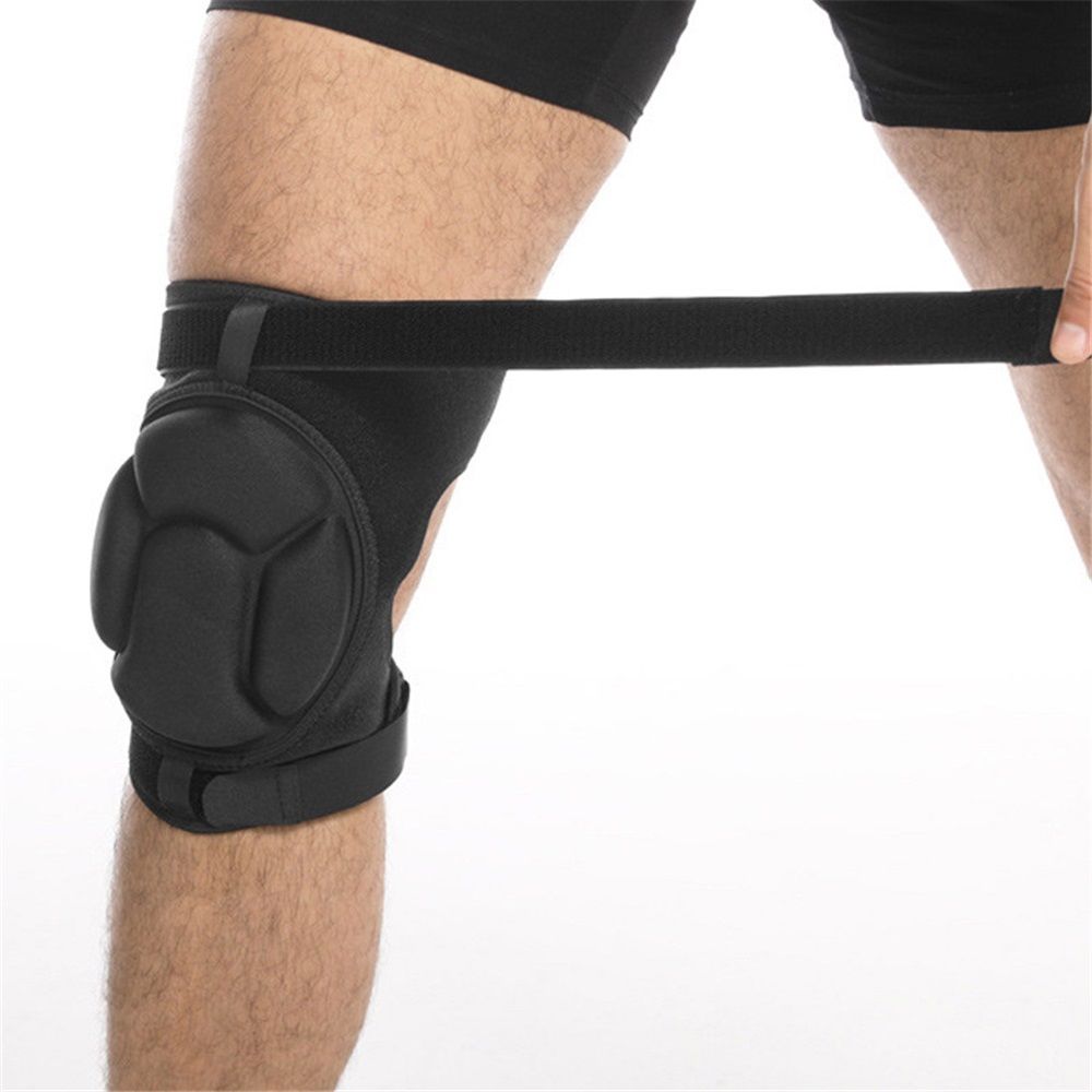 a pair of Adult knee pads for Cleaning Construction Work Volleyball, Football Dance, Adjustable Straps Non-Slip Straps (M black)