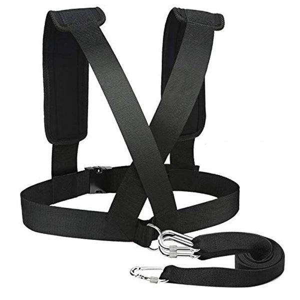 Sled Harness Tire Pulling Harness Pull Strap with Reinforced Lock, Can Pull up to 1.5T for Fitness Weight Sled Training Speed Chute Harness Trainer Football Workout Equipment Unique