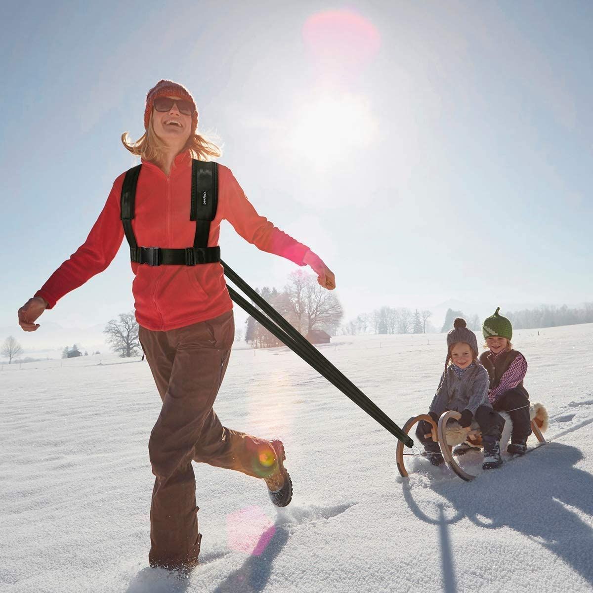 Sled Harness Tire Pulling Harness Pull Strap with Reinforced Lock, Can Pull up to 1.5T for Fitness Weight Sled Training Speed Chute Harness Trainer Football Workout Equipment Unique