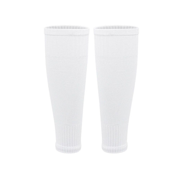4 Pairs Leg Sleeves for Soccer, Shin Guard Sleeves Accompany Grip Socks, Youth Adults （Red+white） Unique