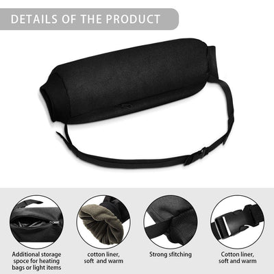 Football Hand Warmer Pouch Reusable Hand Warming Muff with Zipped Pocket and Adjustable Strap for Cold Weather, Hand Warmer Bag for Football, Baseball, Hiking, Camping