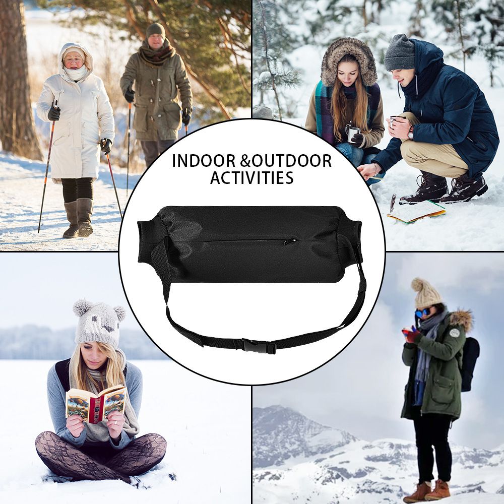 Football Hand Warmer Pouch Reusable Hand Warming Muff with Zipped Pocket and Adjustable Strap for Cold Weather, Hand Warmer Bag for Football, Baseball, Hiking, Camping Unique
