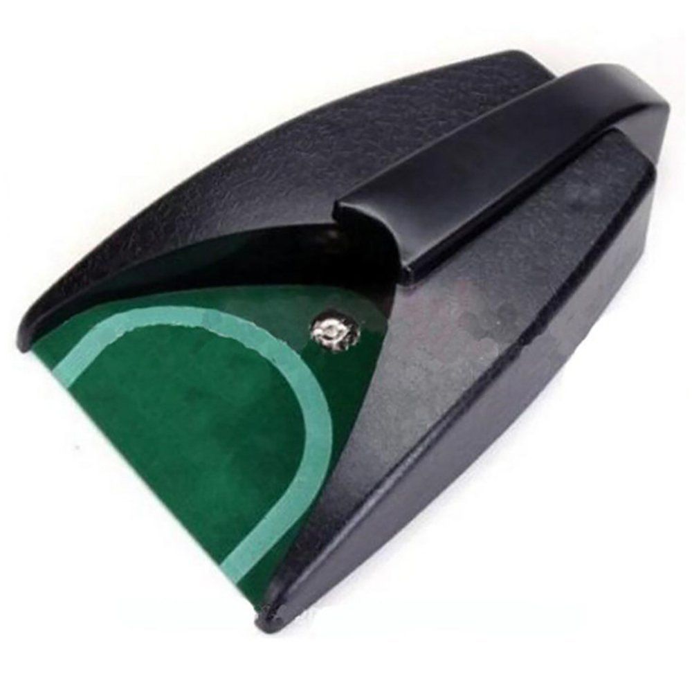 Automatic Putting Machine - Auto Returning Golf Cup Training Aid for Indoor/Outdoor Practice（black,27*16.5*6cm） Awezingly