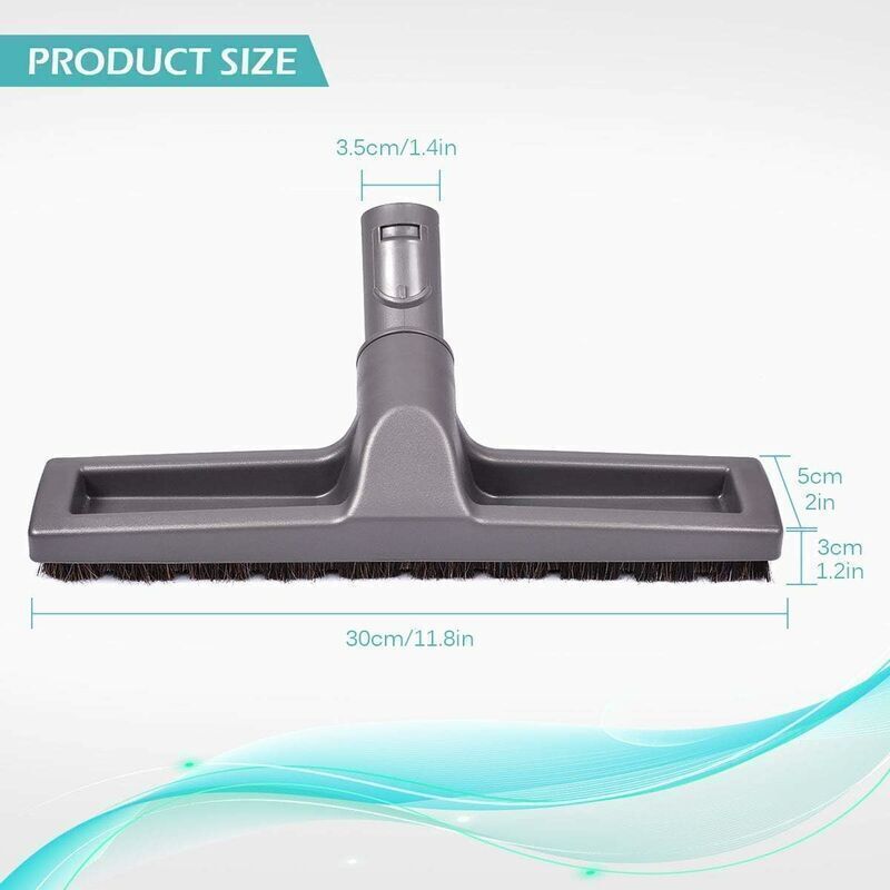 Flexible Flooring Brush for Vacuum Cleaner Compatible with Dyson DC37 DC33C V7 V8 V10 V11 Vacuum Cleaners with Adapter, 30cm Awezingly