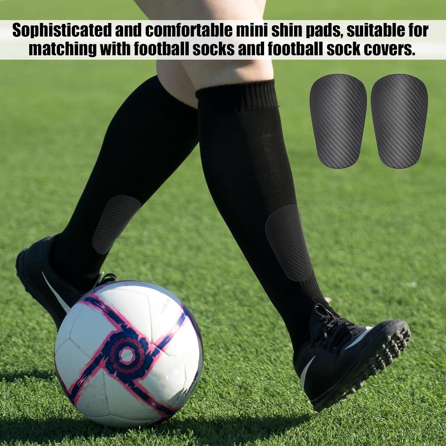 Mini Football Shin Guards, Dark Grey Extra Mini Football Shin Guards Youth & Adult Shin Guards (Mini, 9.5x 4cm) Unique