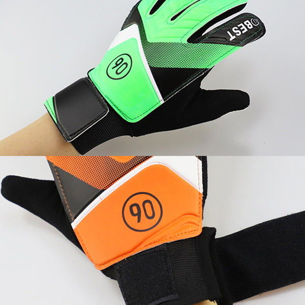 pair of children's football goalkeeper gloves, anti-collision, blue M Blue Blue M Unique