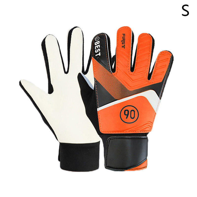 pair of children's football goalkeeper gloves, anti-collision, blue M Blue Blue M Unique