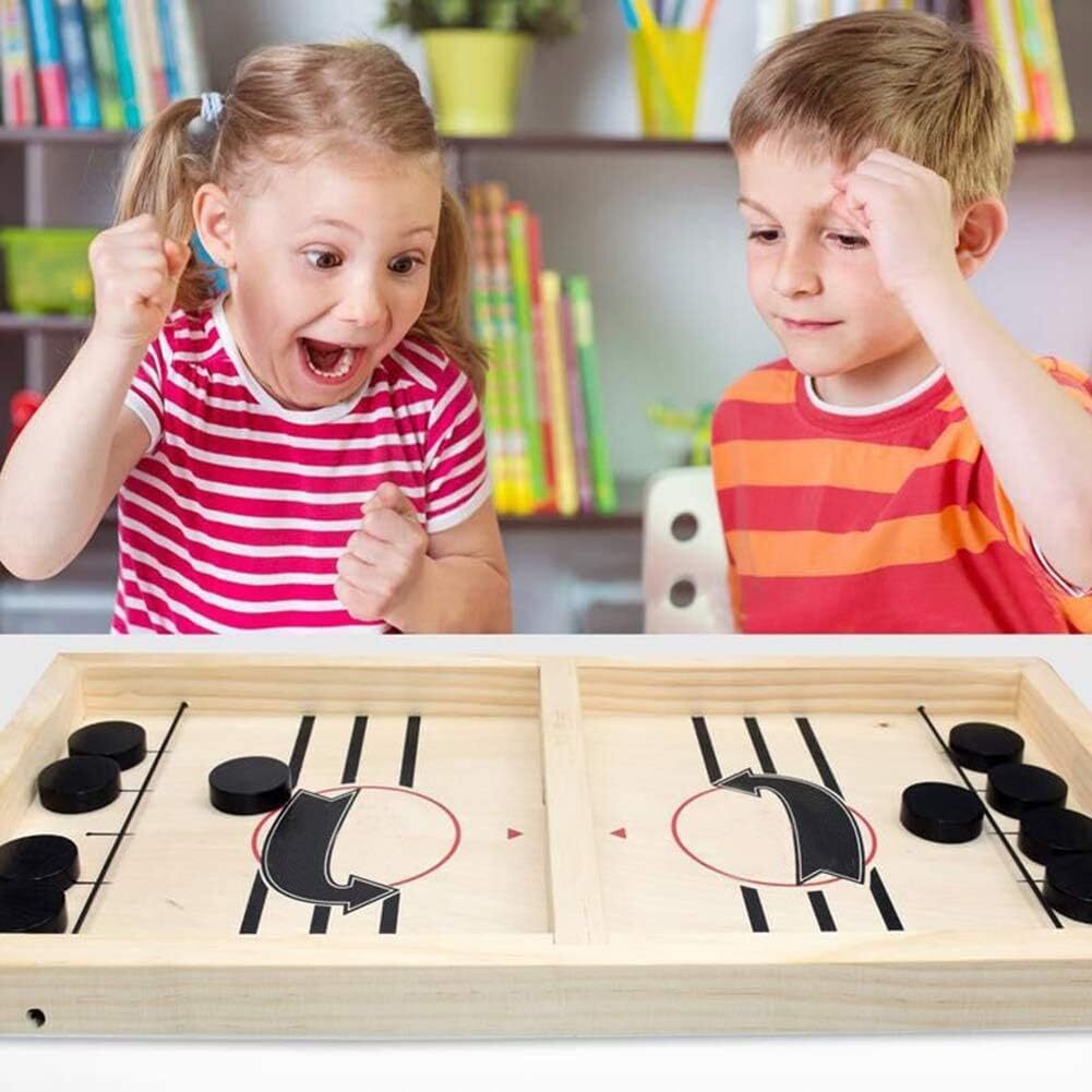 Fast Sling Puck Game, Wooden Hockey Game, Super Football Table A Unique
