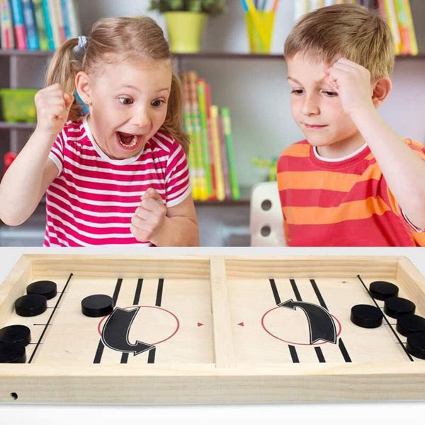 Fast Sling Puck Game, Wooden Hockey Game, Super Football Table A Unique
