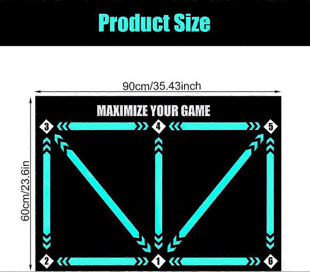 Football Step Training Mat, 60 x 90 cm Football Mat, Football Training Mat, Silent Football Mat Unique