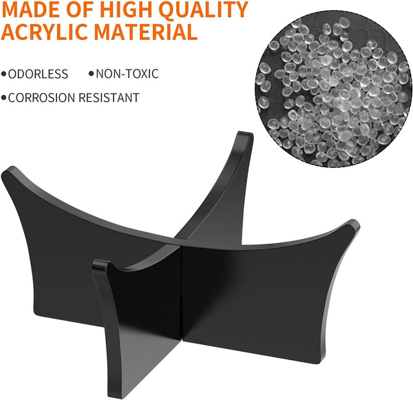 Acrylic Ball Stand Holder - Display Stand for Football, Basketball, Soccer, Volleyball, Rugby & More - Trophy & Memorabilia Showcase Unique