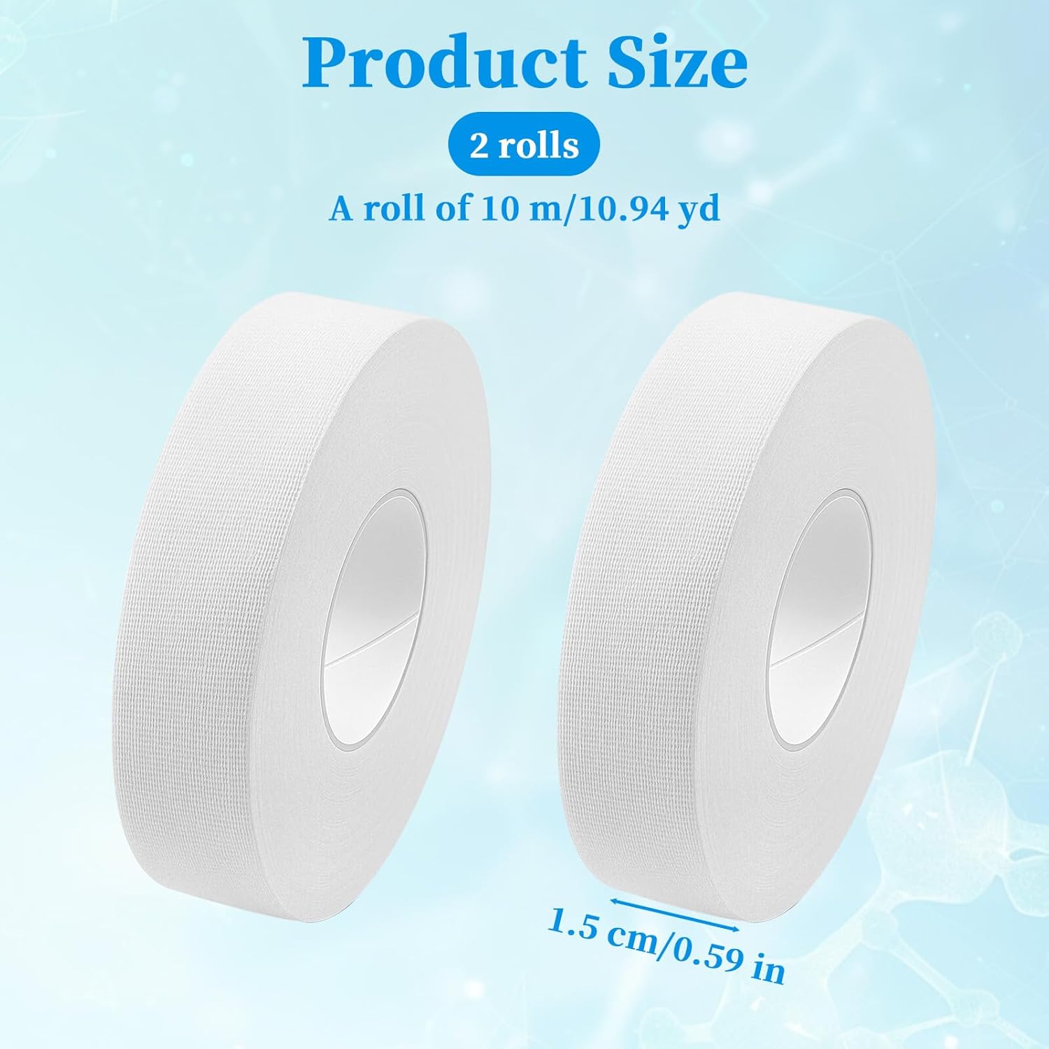 2-Roll Finger Tape - 0.6In x 32ft White Extra Strong Athletic Tape for Fingers, Hands,Feet,Toes - Sweat Resistant Protective Finger Tapes for Sports Climbing Football Volleyball & Basketball Unique