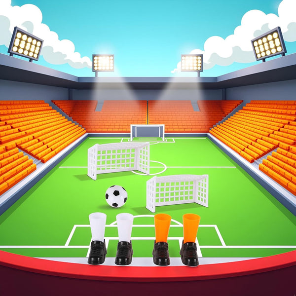 1 Set Finger Soccer Game Finger Footballs Match Funny Finger Table Game Set with Two Goals for Fans Club Party Unique