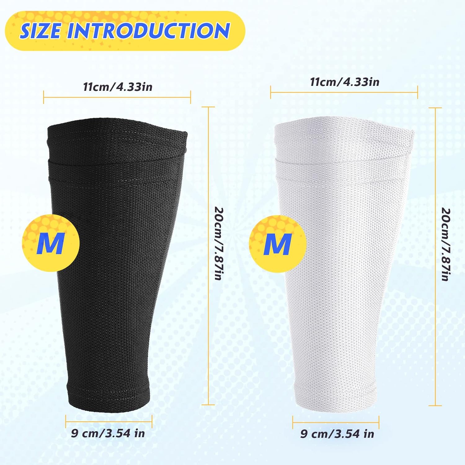 Soccer Shin Guards Sleeves 4 Pairs Flexible Soccer Shin Guard Leg Performance Support Polyester Soccer Shin Guard Sleeve Holder with Pocket for Soccer Sport Unique