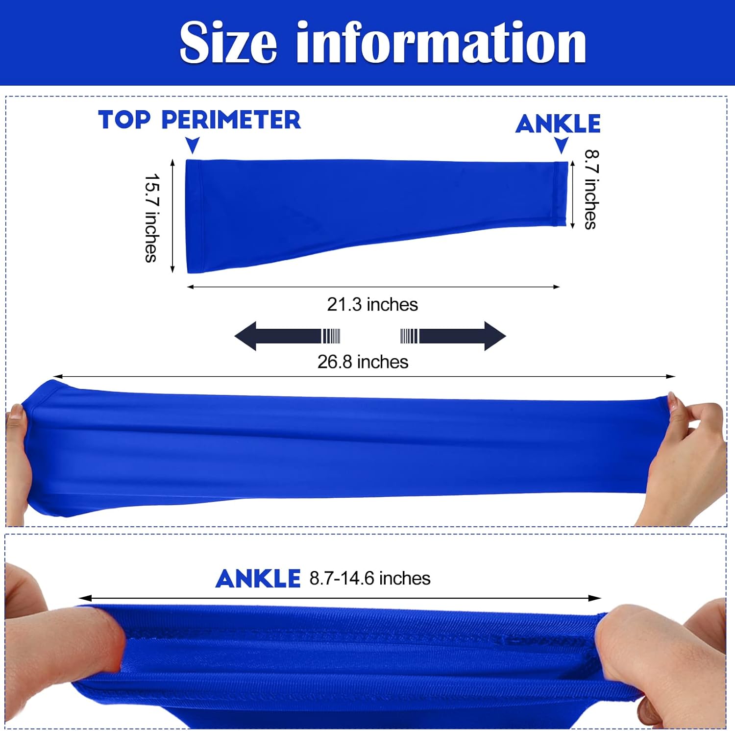 Leg Sleeves Compression Long Knee Sleeve UV Protect for Men Women Sport Basketball Football Unique