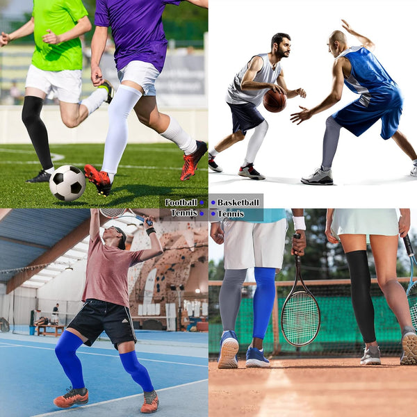 Leg Sleeves Compression Long Knee Sleeve UV Protect for Men Women Sport Basketball Football Unique
