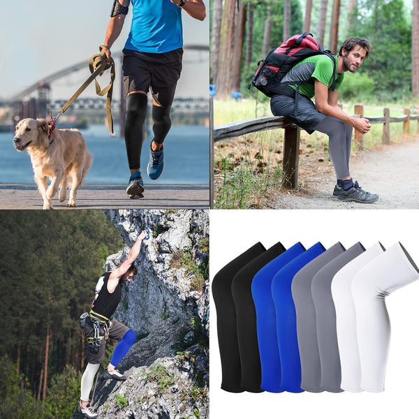 Leg Sleeves Compression Long Knee Sleeve UV Protect for Men Women Sport Basketball Football Unique