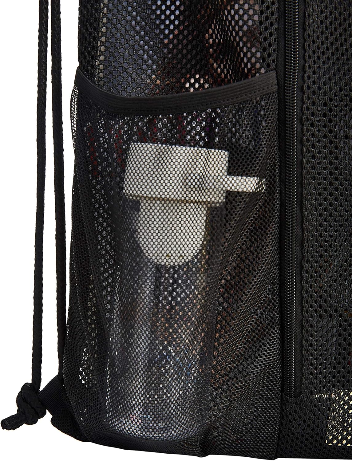 Heavy Duty Mesh Drawstring bag for Soccer Ball，Beach Toys -Drawstring Backpack Sports Gym Bag Awezingly