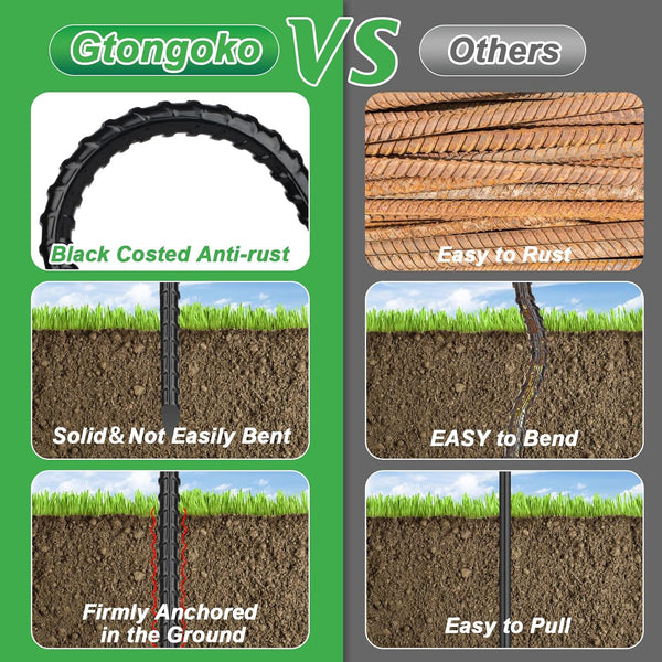 Trampolines Wind Stakes,Heavy Duty U Shaped Rebar Tent Stakes Ground Anchors Galvanized Steel Safety Trampoline Anchors for Camping Tents, Soccer Goals Unique