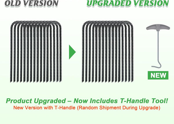 Trampolines Wind Stakes,Heavy Duty U Shaped Rebar Tent Stakes Ground Anchors Galvanized Steel Safety Trampoline Anchors for Camping Tents, Soccer Goals Unique