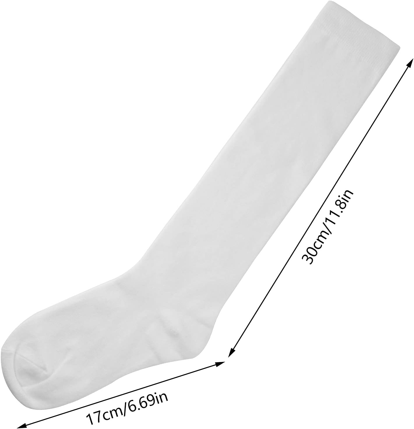 3 Pairs School Uniform Cotton Knee High Socks Athletic Sports Soccer Socks Tube Sock for Girls and Boys Unique