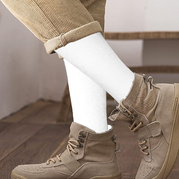 3 Pairs School Uniform Cotton Knee High Socks Athletic Sports Soccer Socks Tube Sock for Girls and Boys Unique