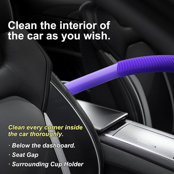 Dryer Lint Vacuum Attachment Compatible with Dyson V15 V12 V11 V10 V8 V7 Gen5 Cordless Vacuum Cleaner, Flexible Dryer Vent Cleaner Kit Lint Removal Tool Purple (【V7V8-V15】Dryer Lint Vacuum Attachment) Awezingly