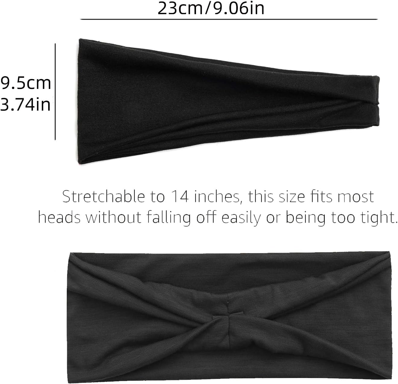 Sports Headbands for Men and Women, Moisture Wicking Sweatbands, 5-Pack, for Running, Cycling, Football, Yoga Unique