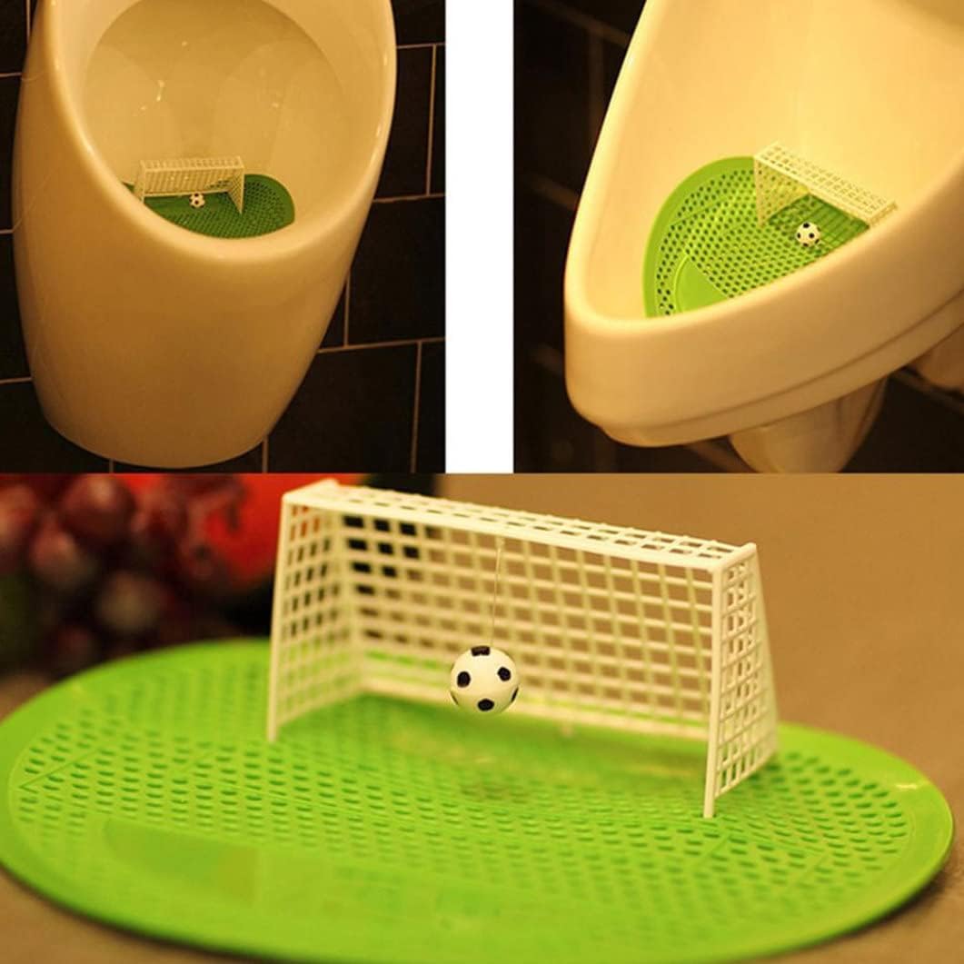 Urinal Screen Anti Odor Football Male Toilet Cleaner Splash Guards Soccer Goal Filter Mats Green 5PCS Urinal Screen Urinal mats Urinal Sieve Football Male Toilet Cleaner Soccer Goal Filter Mat Awezingly