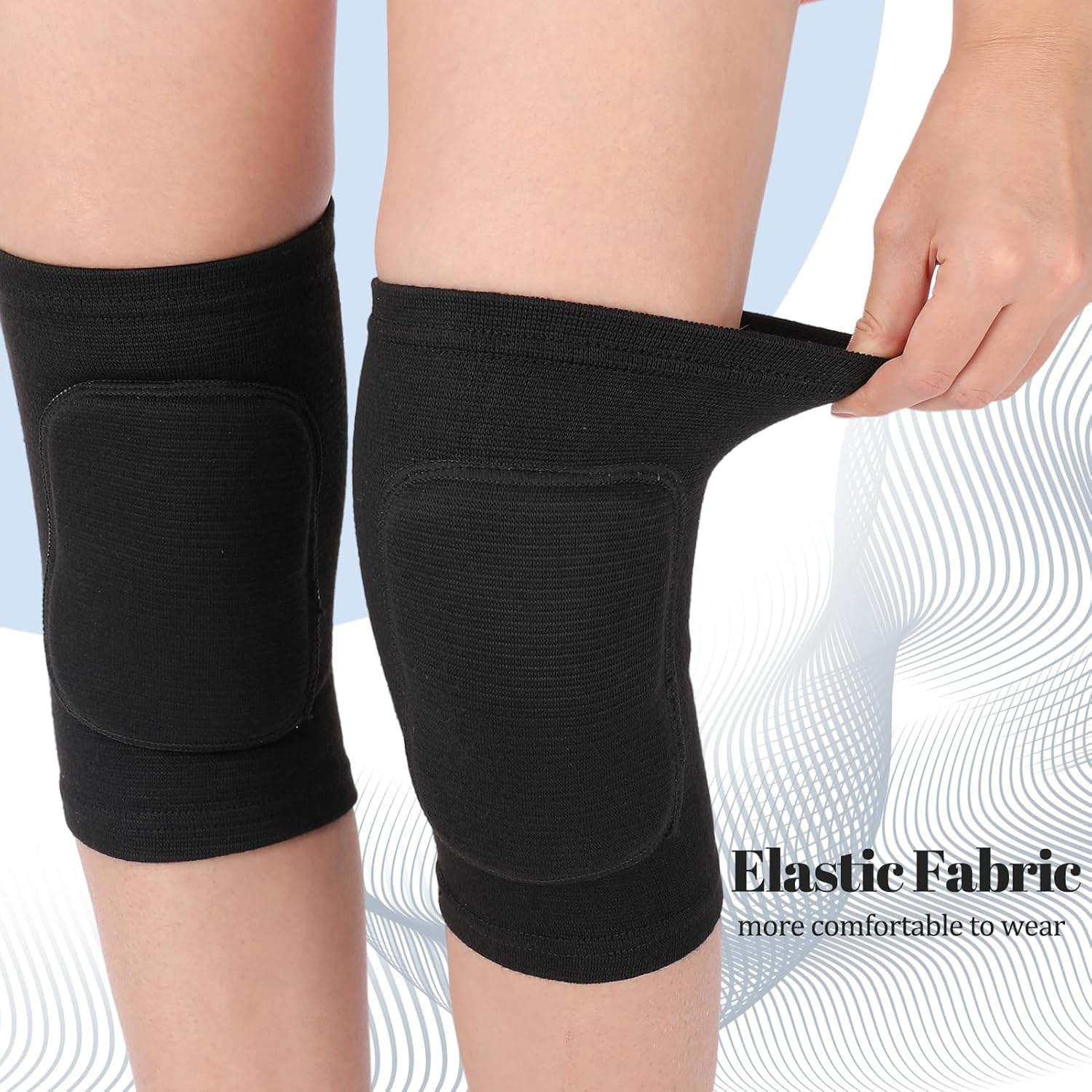 Volleyball Knee Pads, Breathable Knee Pads Volleyball with Thick Foam Padding for Men Women Youth, Knee Braces for Dance Yoga Soccer Tennis Running Cycling Climbing