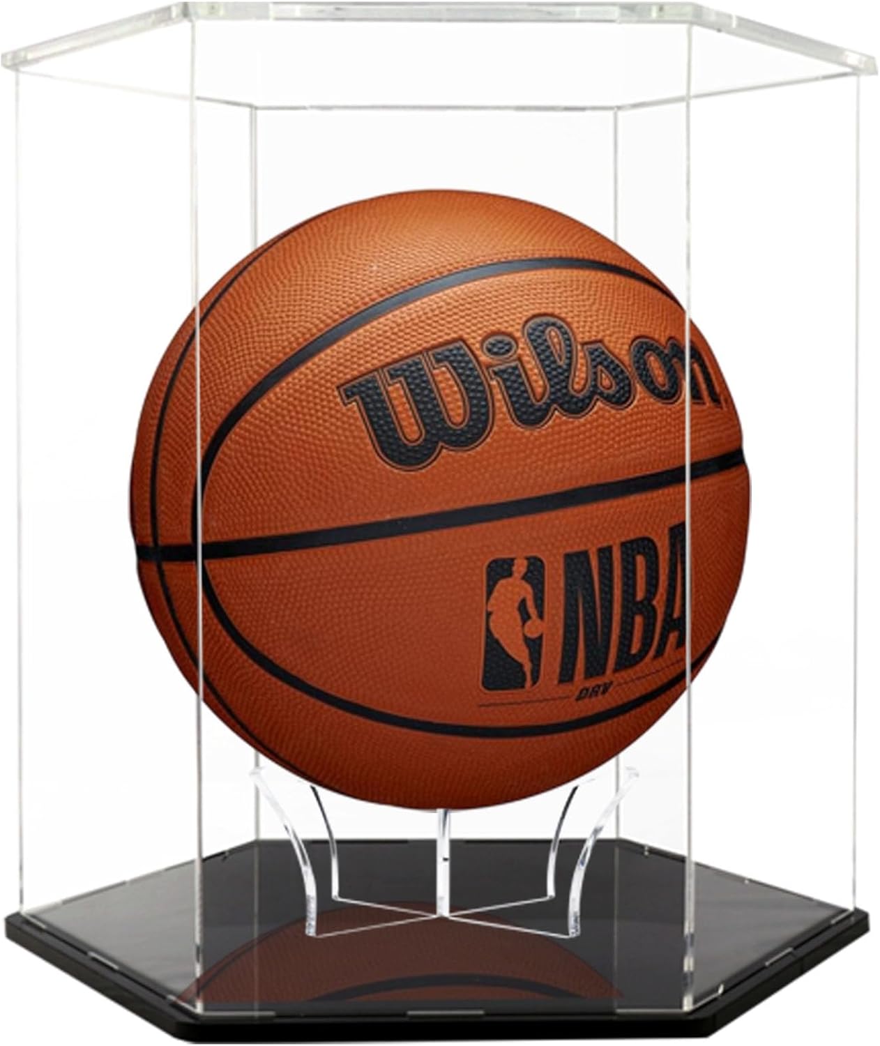 Basketball Display Case,Soccer Ball case, Acrylic Collectible Case, Soccer and Volleyball Collection Sports Souvenir Box (13.4 in X 11.8 13.4 in) Unique