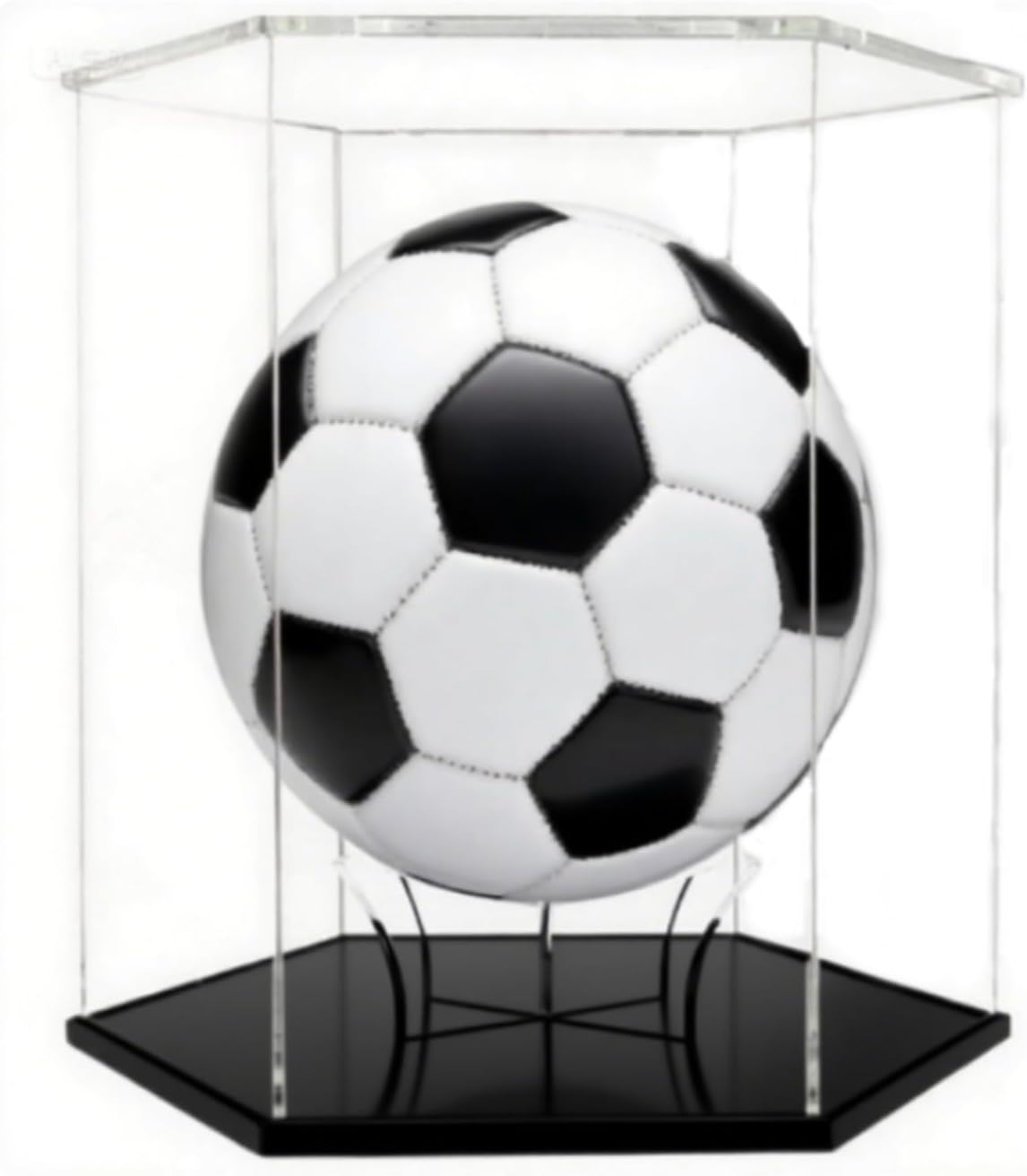 Basketball Display Case,Soccer Ball case, Acrylic Collectible Case, Soccer and Volleyball Collection Sports Souvenir Box (13.4 in X 11.8 13.4 in) Unique