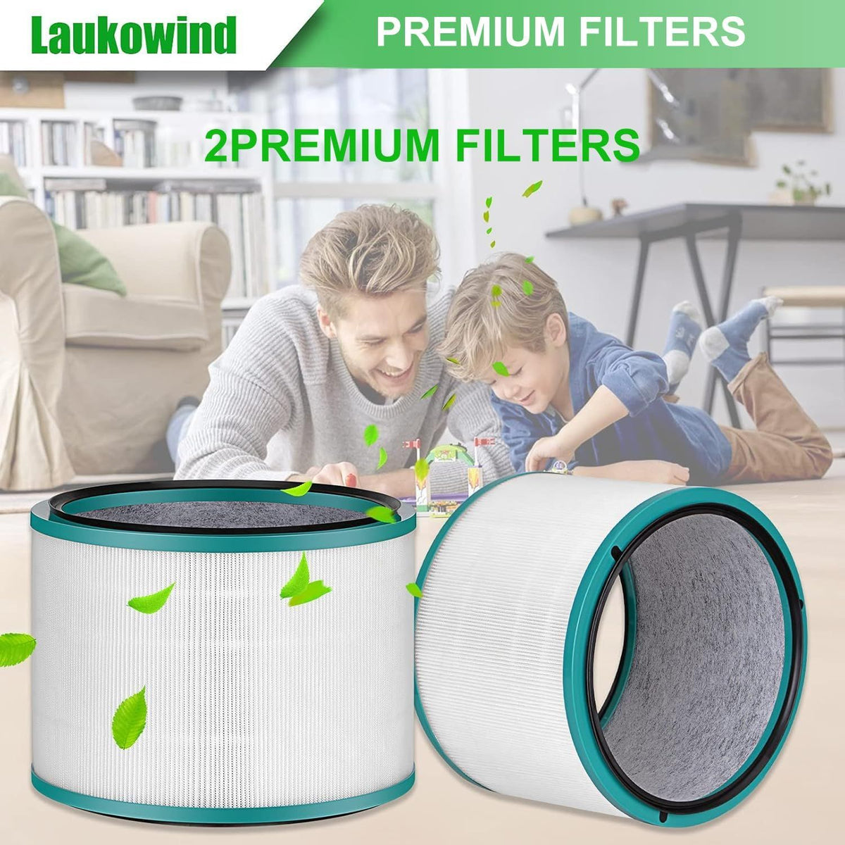 2 Pack Air Puriier ilter Replacements or Dyson HP01, HP02, DP01 Desk Puriiers - Compatible with Part # 968125-03 Awezingly
