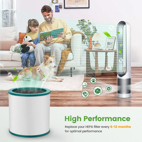Replacement Air Puriier ilter or Dyson Tower Puriier Pure Cool Link TP01, TP02, TP03, BP01, Compare to Part 968126-03，2 Pack Awezingly