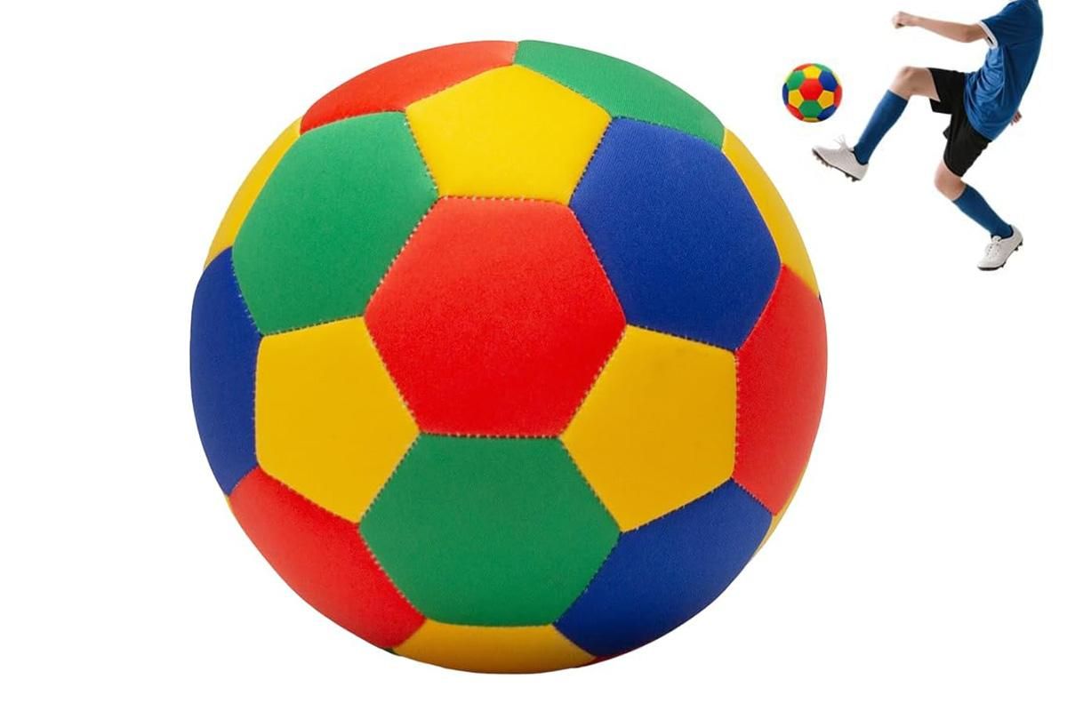 Quiet Indoor Soccer Ball Soft Foam Football for Home Dribbling Training Awezingly