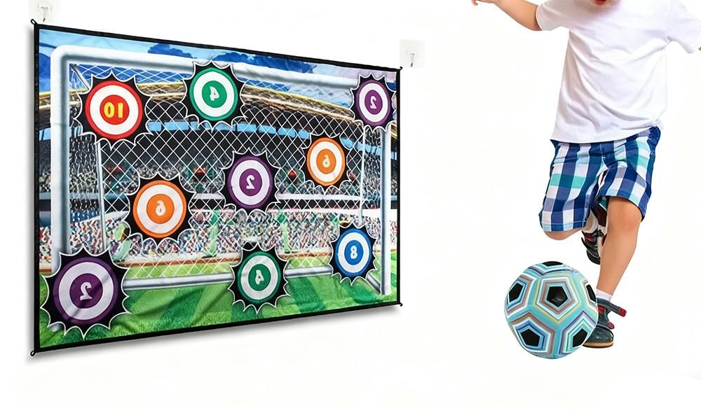 Indoor Soccer Throwing Training Game Goalkeeper Target Set Unique