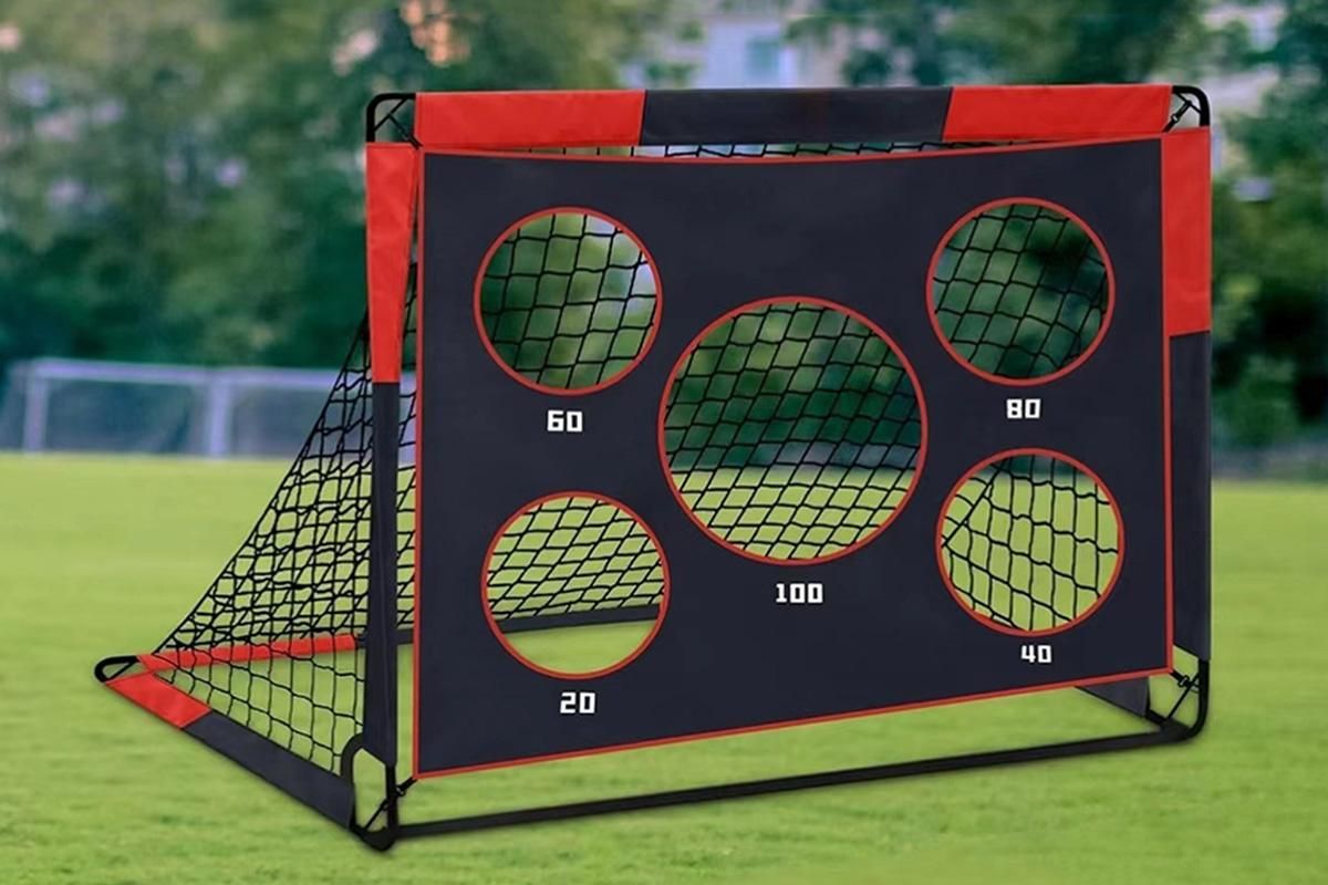 Soccer Goals for Backyard Set Portable Soccer Goal Training Equipment Pop Up Soccer Net for Youth Outdoor Games Awezingly